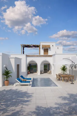 Photo 2 — Villa en cours de construction – style djerbien