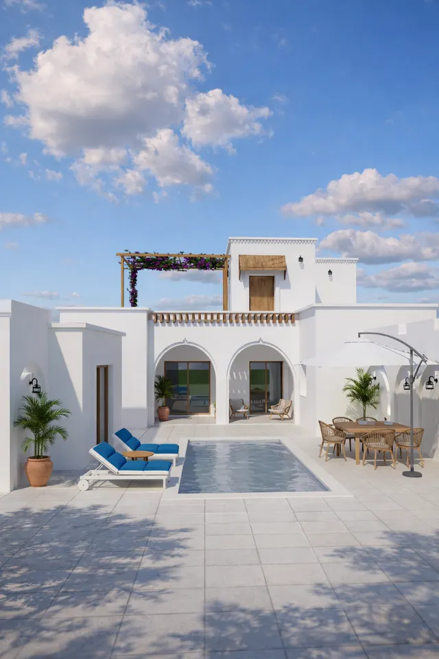 Villa en cours de construction – style djerbien