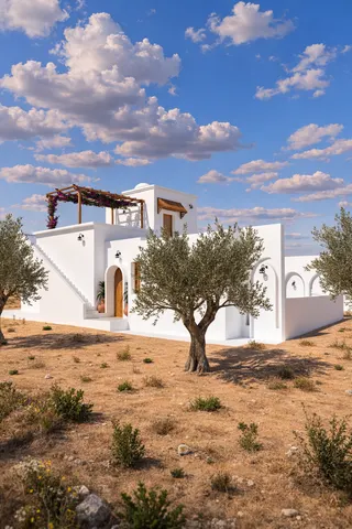 Photo 1 — Villa en cours de construction – style djerbien